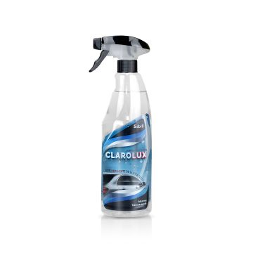 Frontal de la botella de Clarolux Limpiacristales con Repelente