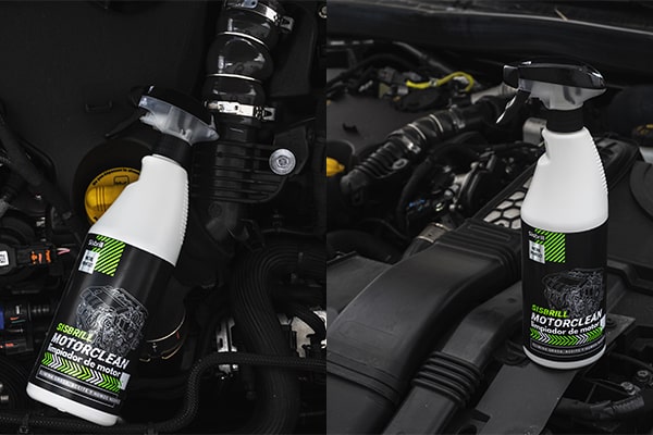 Sisbrill Motor Clean sobre motor de coche Reanult.